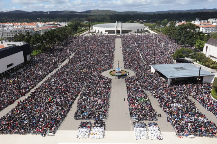 Pilgrims visiting the Sanctuary in 2018
